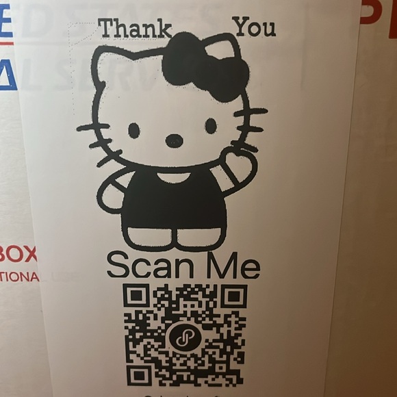 Hello Kitty Personalized 4x6” Closet QR Code Stickers (25) - Picture 1 of 5